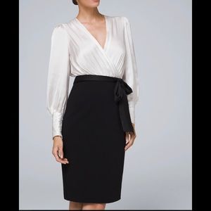 NEW White House Black Market Mixed Sheath Dress